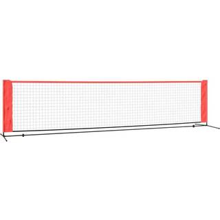 tennisnet 400x100x87 cm polyester sort og rød