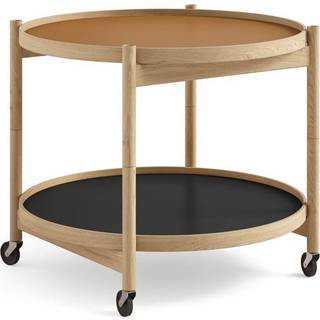 Brdr. Krüger Bølling Bakkebord Ø60 Cm Olieret Eg / Lerfarvet - Bakkebord Laminat Sort - BBO3-OOL-CL