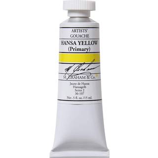 M. Graham 1/2-ounce Tube Gouache Paint Hansa Yellow Primary