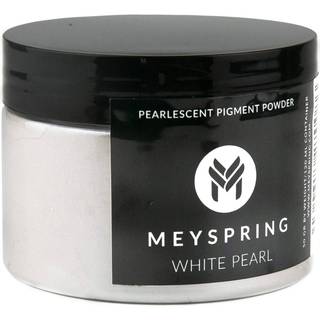 Meyspring White Pearl Mica Powder - 50G - Hvidt harpikspigment - Hvidt glimmerpulver til epoxyharpikskunst - Hvidt epoxypigment og UV -harpiks Fa