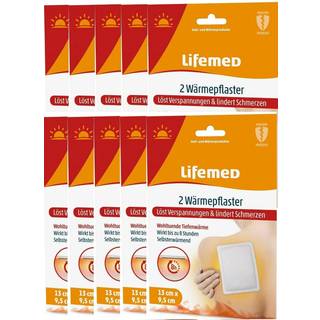 Lifemed Varmeplaster 2-pak 13 x 9,5 cm.