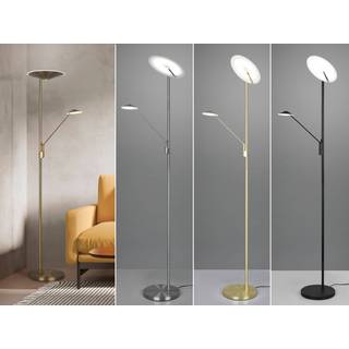 LED-gulvlampe Brantford læselampe, antik messing