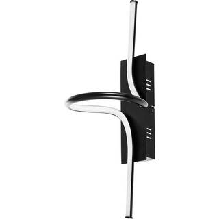 Lindby Divola LED-væglampe, stepdim, sort