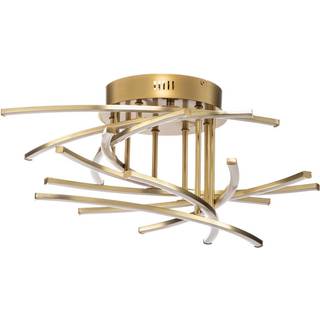 Lindby Flakira LED-loftlampe, 10 lk, antik messing