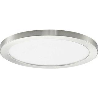 Prios LED-loftlampe Aureka, Ø 33 cm, sølv, metal