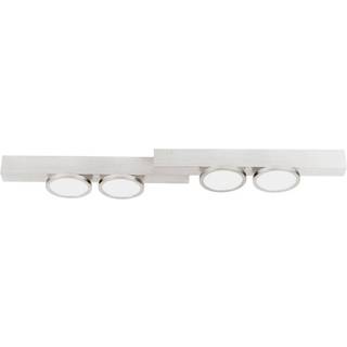Lucande Kellino loftlampe, 4 lyskilder, nikkel