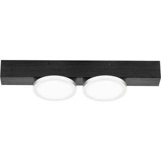 Lucande Kellino loftlampe, 2 lyskilder, sort