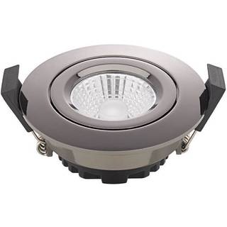 LED indbygget loftspot Diled, Ø 8,5 cm, 6 W, 3.000 K, krom