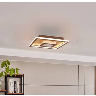 Lindby - Pekela Square LED Loftlampe L40 Rust/Matt Gold
