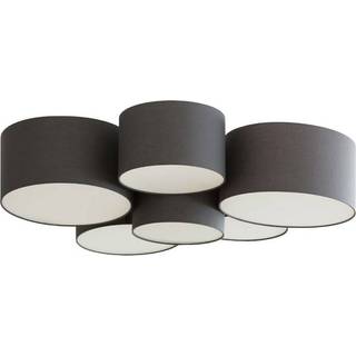 Lindby Maureka loftlampe, 94 cm, 6 lyskilder, tekstil