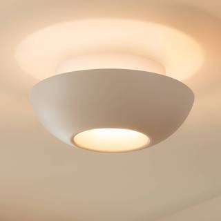 Lucande loftlampe Kellina, Ø 48 cm, hvid, metal