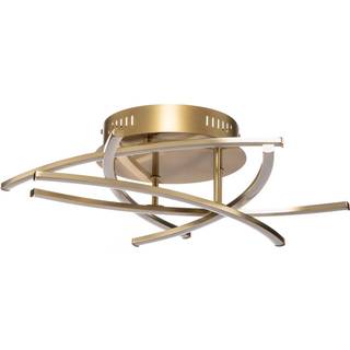 Lindby Flakira LED-loftlampe, 5 lyskilder, antik messing