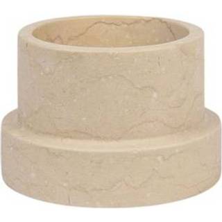 Mette Ditmer Marble lysestage til bloklys 6,5 cm Sand