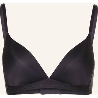 HANRO Light-Padded Soft Cup Bra - Satin Deluxe 0019 Black 75A