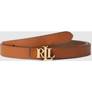 Lauren Ralph Lauren Lauren Ralph Lauren Logo Reversible Leather Skinny Brown Belt