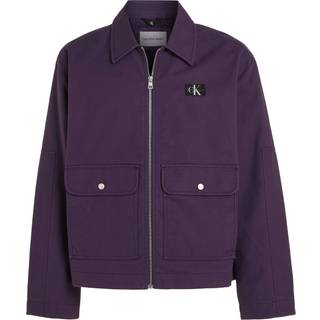 Workwear Cropped Jakke, Purple Velvet, S