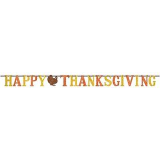 Festlig """" Happy Thanksgiving """" Letter Banner - 12 '(1 pc.) - Levende farver og i?jnefaldende design | Ideel udsmykning til hjem eller fest
