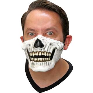 Totenkopf Halbmaske aus Latex