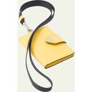 Prada Saffiano leather cardholder - black - One Size