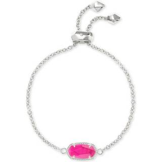 Kendra Scott Elaina Link Chain Bracelet til kvinder mode smykker rhodium-pligtet azalea illusion