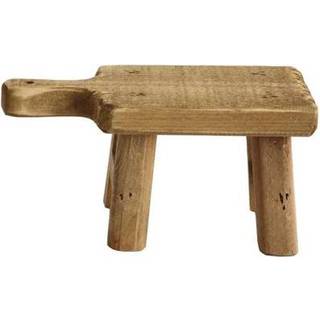 Kreativ co-op lille tr? piedestal med h?ndtag