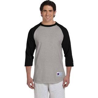 Voksen Raglan T -shirt - White Black - S (D0102H7DNVJ)