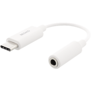 USB-C til 3.5 mm adapter - Aktiv - 11 cm - Hvid