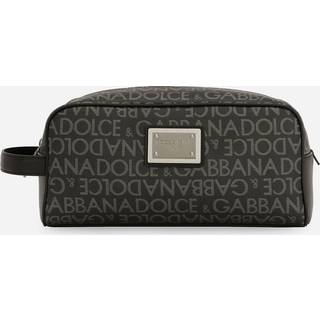 Dolce&Gabbana Leather washbag - black - One Size