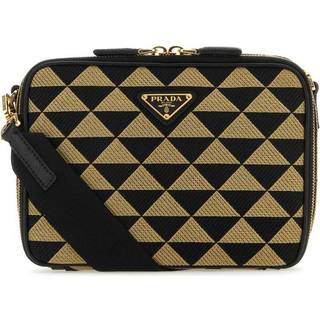 Prada Prada Symbole jacquard crossbody bag - black - One Size