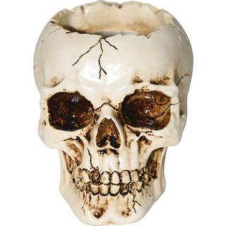 Kleine Totenkopf Vase mit Sprung 10cm