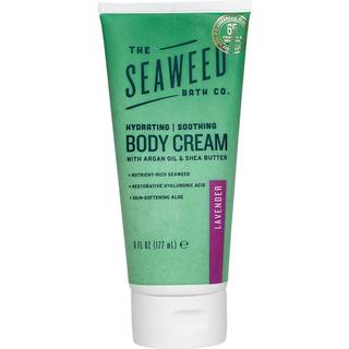 Seaweed Bath Co. Hydrate Body Cream Lavender Scent 6 Ounce Nourishing Hand & Body Lotion Moisturizer för torr hud med hållbart skördad tång Kukui