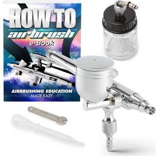 Pointzero Dual-Action 7cc/22cc side-feed Airbrush Set-.3mm dyse