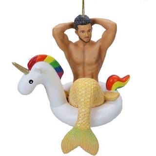 December Diamonds Mr. Unicorn Merman Christmas Ornament 5555125 Ny