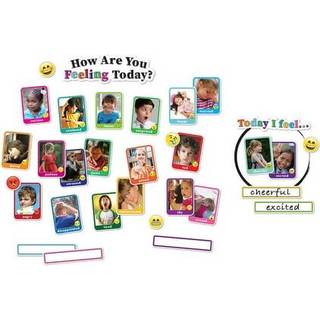 Ashley Productions Smart Poly Mini Bulletin Board Set Pictures Følelser Hvordan har du det i dag 32 Piece Set