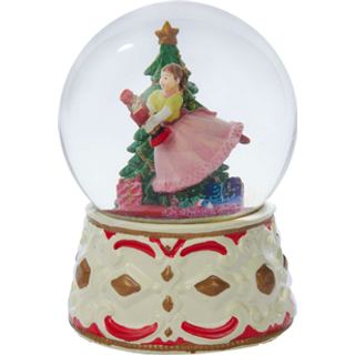 Kurt Adler Clara Musical Water Globe med n?ddekn?kker 5,5-tommer