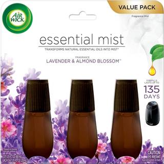 Air Wick Essential Mist Genfyldning 3 stk Lavendel og Mandelblomst - Til Air Wick Essential Mist-diffuser