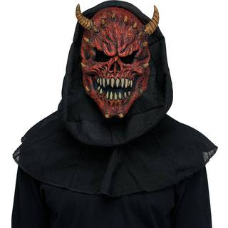 Dämonen Maske mit Kapuze
