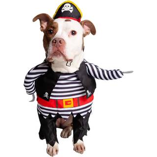 Pet Krewe Dog Pirate Costume Pet Costume With Arms Pirate Hat Tunika og Cape -Perfect til Halloween -fester fotoshoots gaver til hundeelskere fle