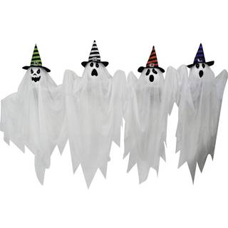 Spooky Halloween Geist mit Hexenhut 70cm