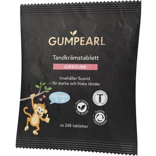 Børnetandpasta Tabletter GUMPEARL Strawberry Fluor Pose 248 stk.