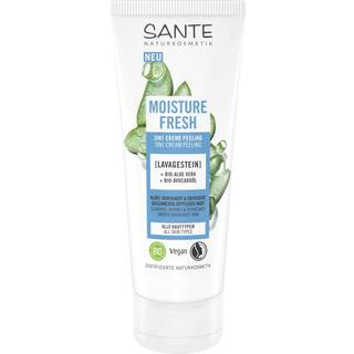 Sante Naturkosmetik Ansigtspleje Cleansing Moisture Fresh 3-i-1-cremeskrub med lavasten, økologisk aloe vera og økologisk avocadoolie 100 ml (570,00 kr / 1 l) - 100 ml