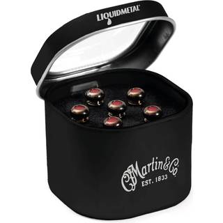 Martin 18APP0006 Luxe Liquidmetal Bridge Pin Set - Guld med rød dot