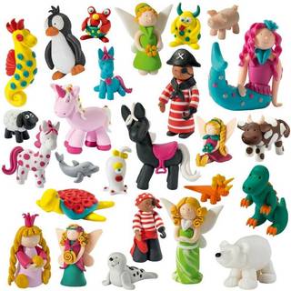 Fun Toys - Play Clay - 35 Gram Moddellervoks - 6 Farver