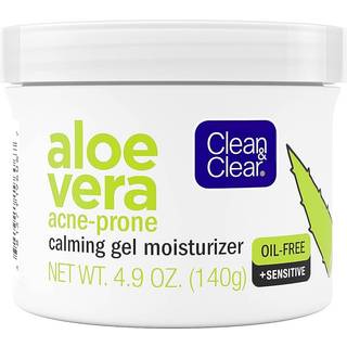 Ren & klar aloe vera beroligende gel acne ansigtsfugtighedscreme til acne-udsat og f?lsom hudoliefri daglig fugtighedsgel 4,9 oz