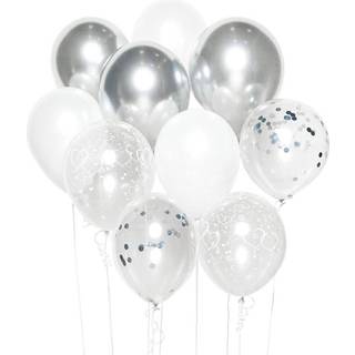 Sølv ballon buket