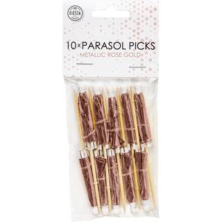 Drinksparasol, rose gold folie