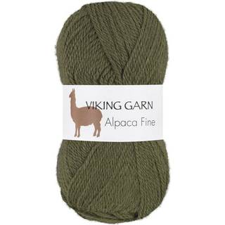 Viking Alpaca Fine 636 Mørk grøn Indhold: 85% alpaca, 15% højlandsuld Vægt/længde: 50 g. = ca. 166 meter Anbefalede pinde: 3 mm Strikkefasthed: 10 x 10 cm = 28 m Vask: Uldvask ved 30 ℃.