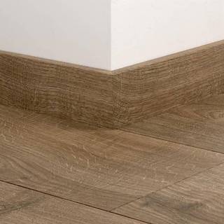 Pergo fodliste med tilslutningsplugs, lige, Browned Oak, laminat, 12 x 58 x 2400 mm