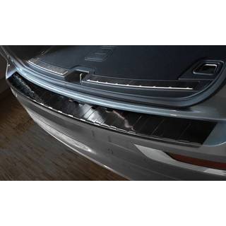 Læssekantbeskytter - Volvo XC60 II Årg. 2017-> (passer også til R-Design & Plug-in hybrid) Rustfrit Stål - Sort Børstet Stål - Hurtig levering