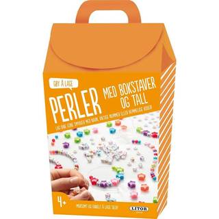 Sjovt at lave perler med bogstaver og tal - lav dine egne smykker - hobbyæske